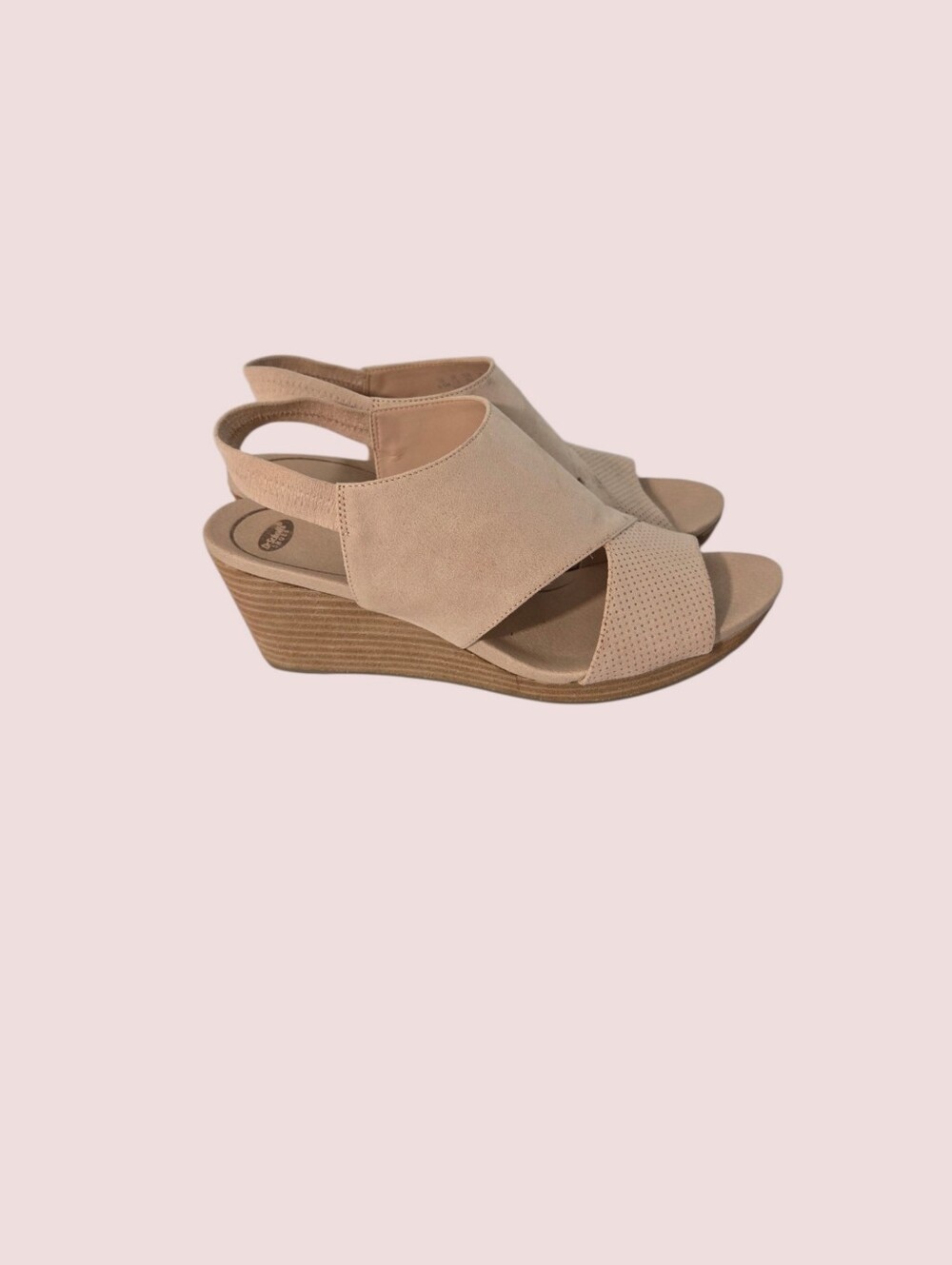 Dr. Scholl's Women's Beige Wedge Sandals - Slingback Comfort